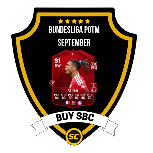 EA FC 27 SBC Bundesliga POTM September - PS4, PS5, Xbox One, Xbox Series X, Xbox Series S
